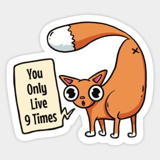 9 Lives Sticker